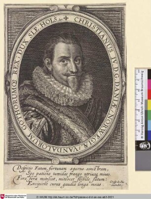 Christianus IV. D.G. Daniae, Norwegiae, Vandalorum Gothorumque Rex; Dux Sle: Hols. etc.