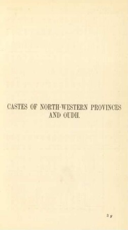 Castes of North-Western Provinces and Oudh