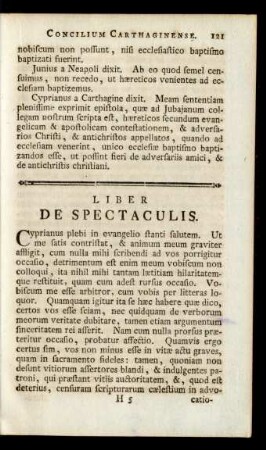 Liber De Spectaculis