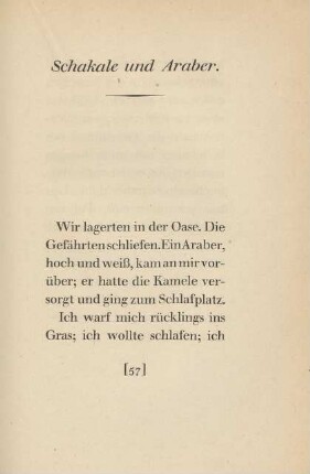 Schakale und Araber