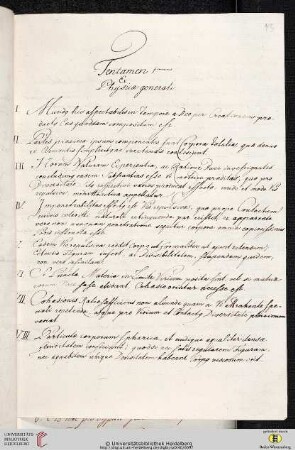 Material- und Thesensammlung: Tentamen 1mum Ex Physica generali