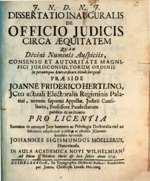 De officio iudicis circa aequitatem