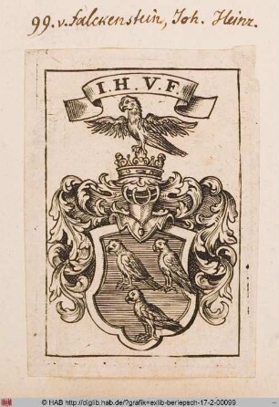 Wappen des Johann Heinrich von Falckenstein