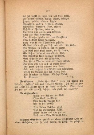 Genügsam.