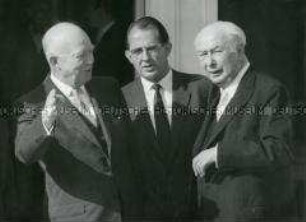 Bundespräsident Heuss empfängt US-Präsident Eisenhower