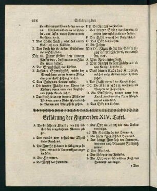 228-229, Erklärung der XIV. Tafel
