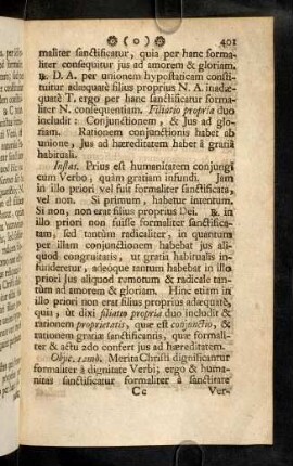 401-403, Instas. Prius est humanitatem ...