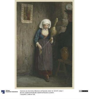 Mädchen mit Spindel