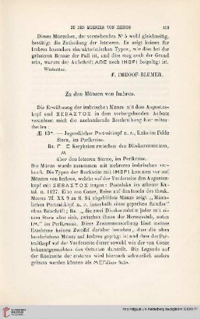7: Zu den Münzen von Imbros