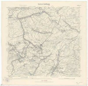Section Stollberg aus: Topographische Karte (Äquidistantenkarte) Sachsen