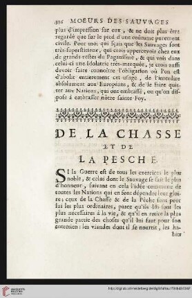 De la chasse et de la pesche