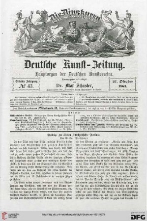 Nr. 43 (27. Oktober 1861)
