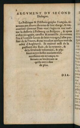 2, Argument du second dialogue