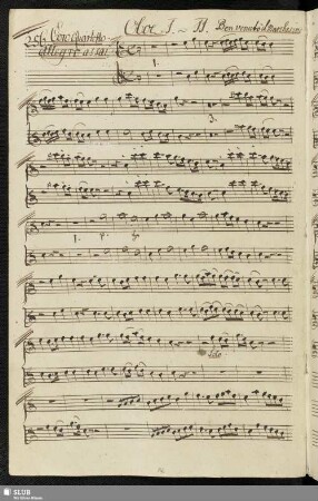 256. Coro/Quartetto: Benvenuto il marchesino / Sarti, G.