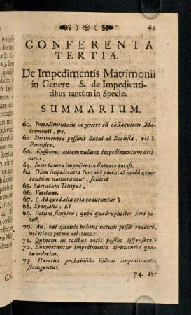 45-72, Conferenta Tertia