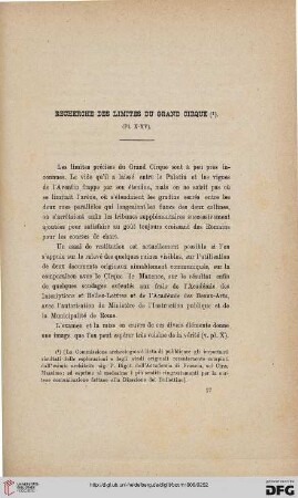 36: Recherche des limites du Grand Cirque