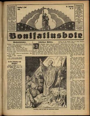 Erste Ausgabe vom Sonntag, den 05. Juni 1932.