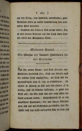 Siebentes Kapitel. Don Kleofas und Asmodi Hinkebein's fernere Streifereien