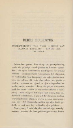 Derde hoofdstuk. Onderwerping van Amir ...