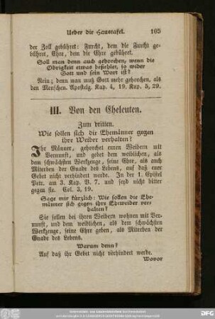 III. Von den Eheleuten.