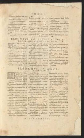 Elenchus In Metaphysicam.