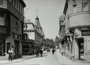 Dresden-Weißer Hirsch. Plattleite. Blick über die Bautzner Landstraße nach Nordost