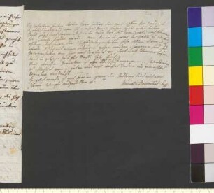 Brief von Rosenstiel (Schadow), Karoline Henriette Marie an Zelter, Karl Friedrich