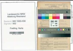 Entnazifizierung Herta Foelling , geb. 23.06.1904 (kaufm. Angestellter)