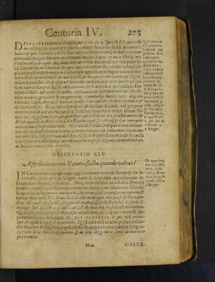 Observatio XLV. Appellatio coram Notario facta quando valeat?