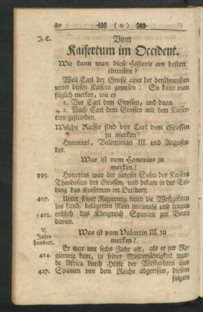 Vom Kaisertum im Occident.
