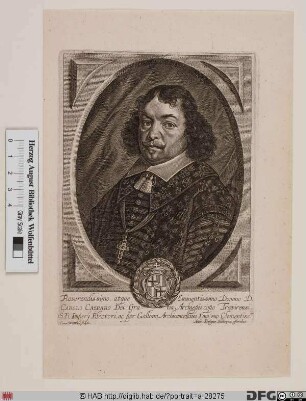 Bildnis Carl Caspar (1653 Reichsfrhr. von der Leyen), 1652-76 Kurfürst u. Erzbischof von Trier