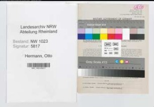 Entnazifizierung Hermann Otto , geb. 10.04.1899 (Kaufmann)