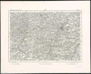 138: Brüssel, Belgien, um 1855 : 138 : Brüssel / Entw. u. gez. von F. Handtke. Situat. u. Schrift gest. von F. Pondel, Berge v. H. Müller. - [1:200 000]. - Glogau : Flemming , [um 1855]. - 1 Kt. - Maßstabsangabe in graph. Form (geogr. Meile)