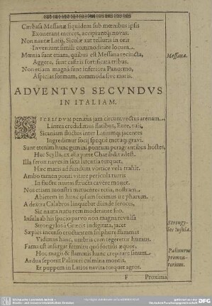 Adventus Secundus In Italiam
