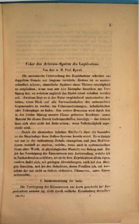Anatomische, zoologische ... Abhandlungen in Separatabdrücken aus den Sitzungsberichten der math. naturwiss. Classe d. k. k. Akad. der Wissenschaften zu Wien : in 3 voll., 3