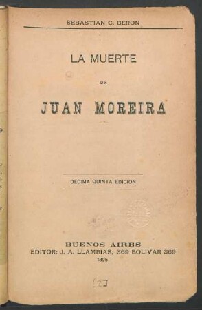 La muerte de Juan Moreira