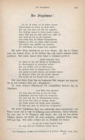 411-421 Der Singschwan
