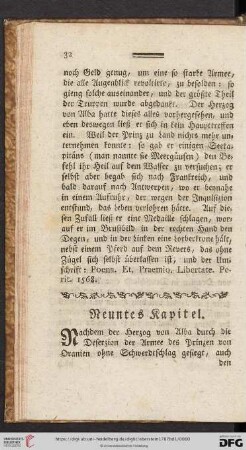 Neuntes Kapitel