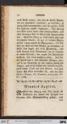 Neuntes Kapitel