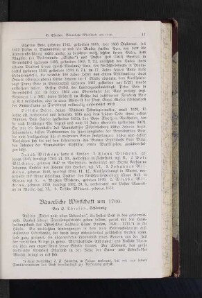 Bäuerliche Wirtschaft um 1700