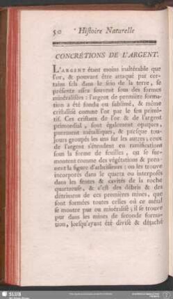 Concrétions De L'Argent