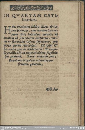 In Quartam Catilinariam