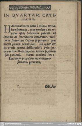 In Quartam Catilinariam