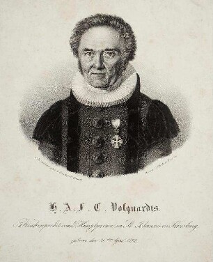 Bildnis von Hans Andreas Friedrich Christian Volquardts (1792-1866)
