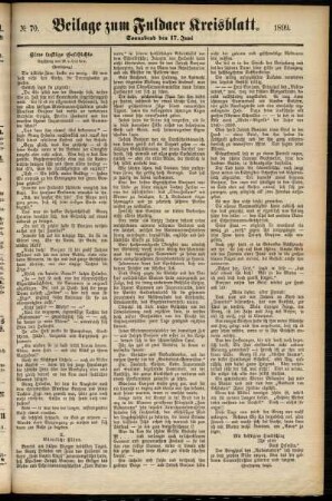 Zweite Ausgabe vom Samstag, den 17. Juni 1899.