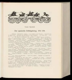 Vierter Abschnitt. Der spanische Erbfolgekrieg. 1702-1714.
