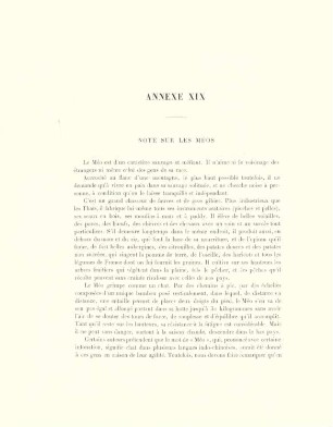 Annexe XIX. Note sur les Méos