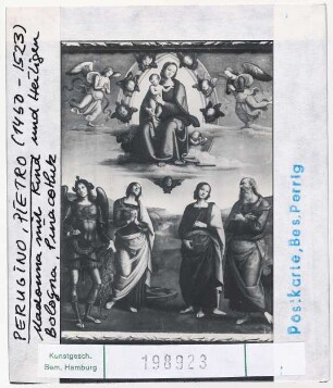 Pietro Perugino: Madonna mit Kind und Heiligen. Bologna, Pinakothek