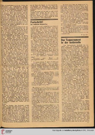 Fortschritt : Aus modernen Zeitschriften