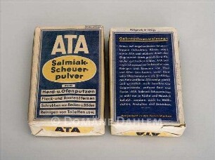 Zwei Scheuerpulver-Packungen "Ata"